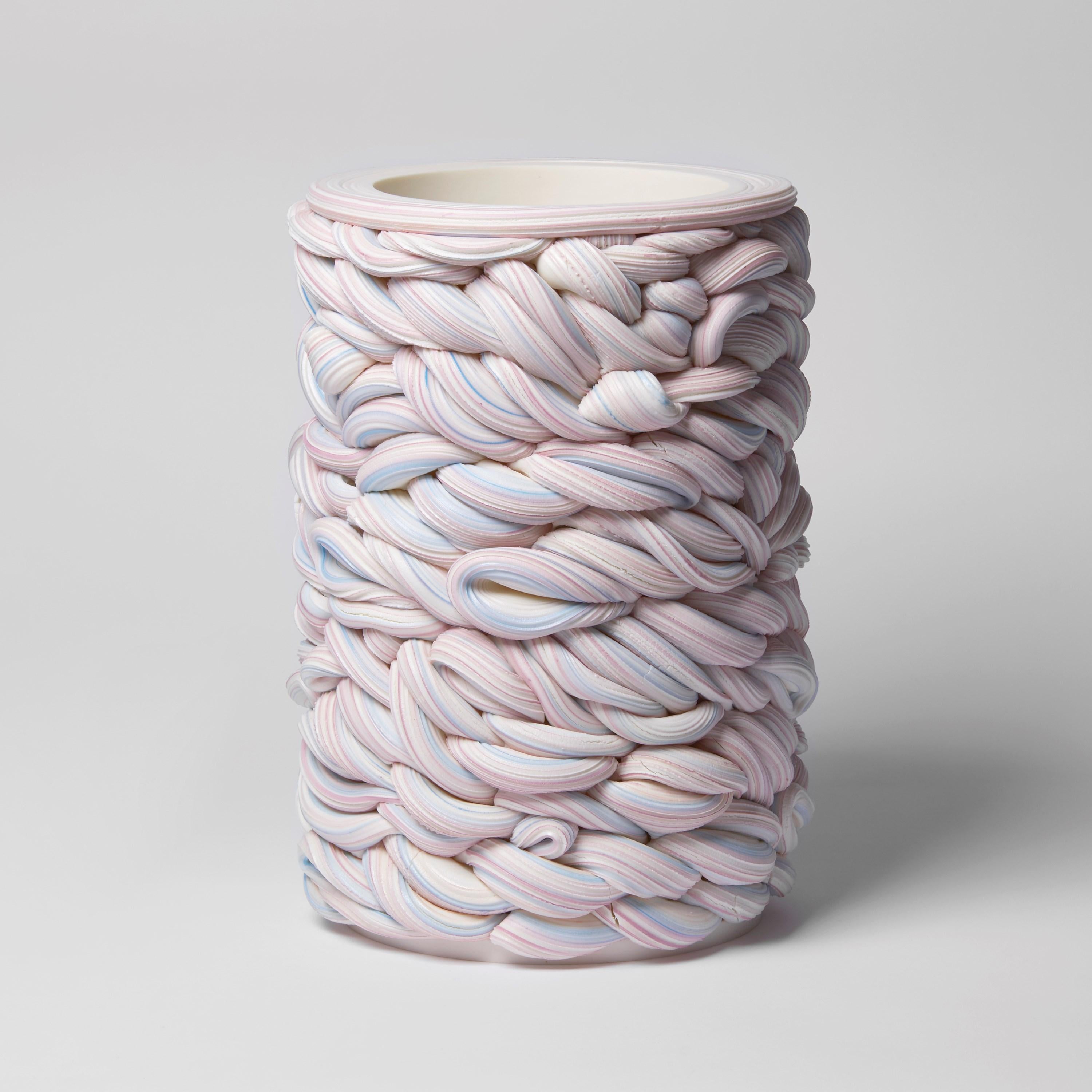 Banded Fold I is a unique sculpture by the British artist Steven Edwards, created from white and coloured parian porcelain.

Steven Edwards is a ceramic artist whose work investigates the language of making through the materiality and physicality