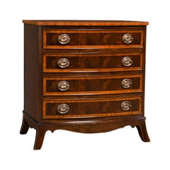 Banded Mahogany Bowfront Chest