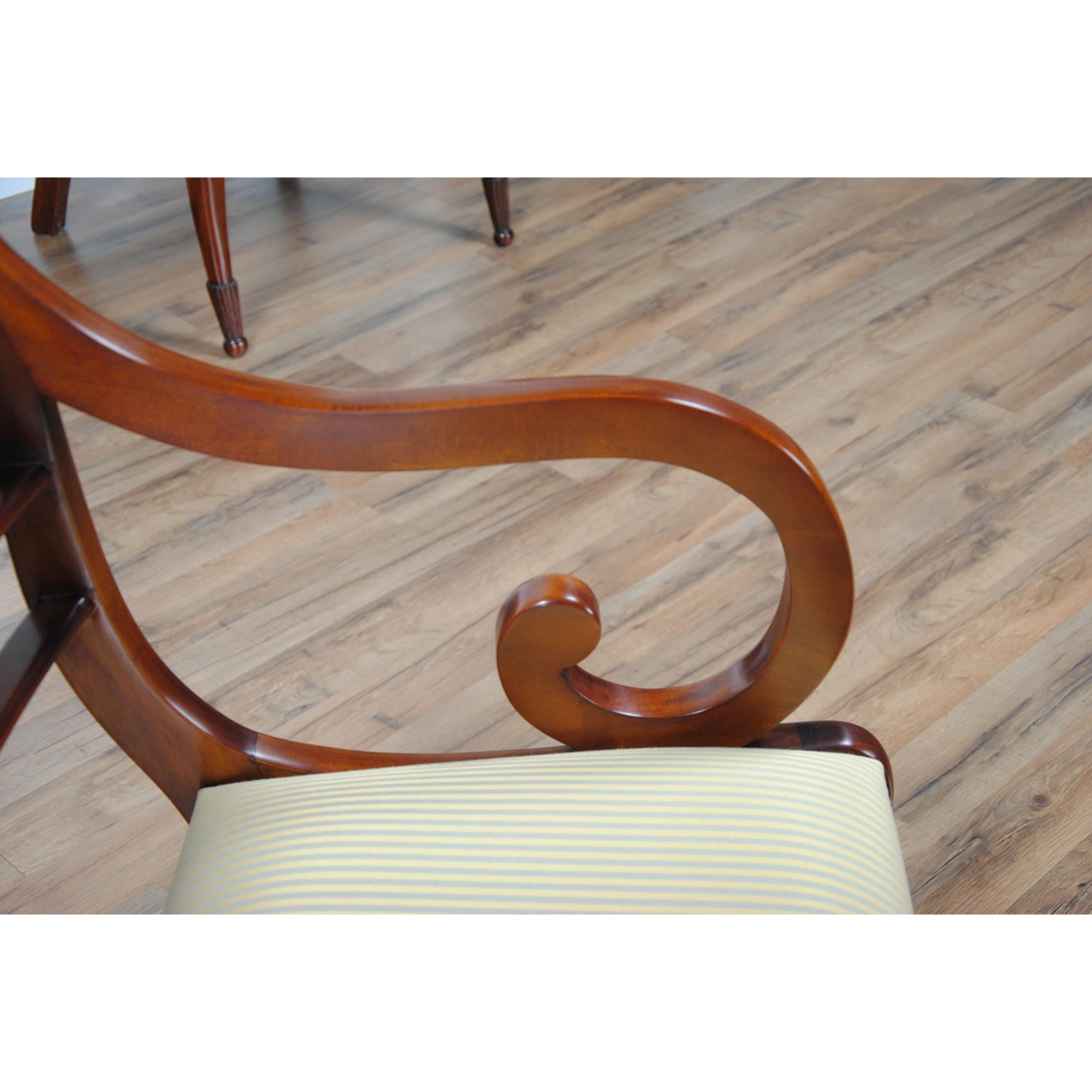 Banded Mahogany Chairs, Set of 10 For Sale 5