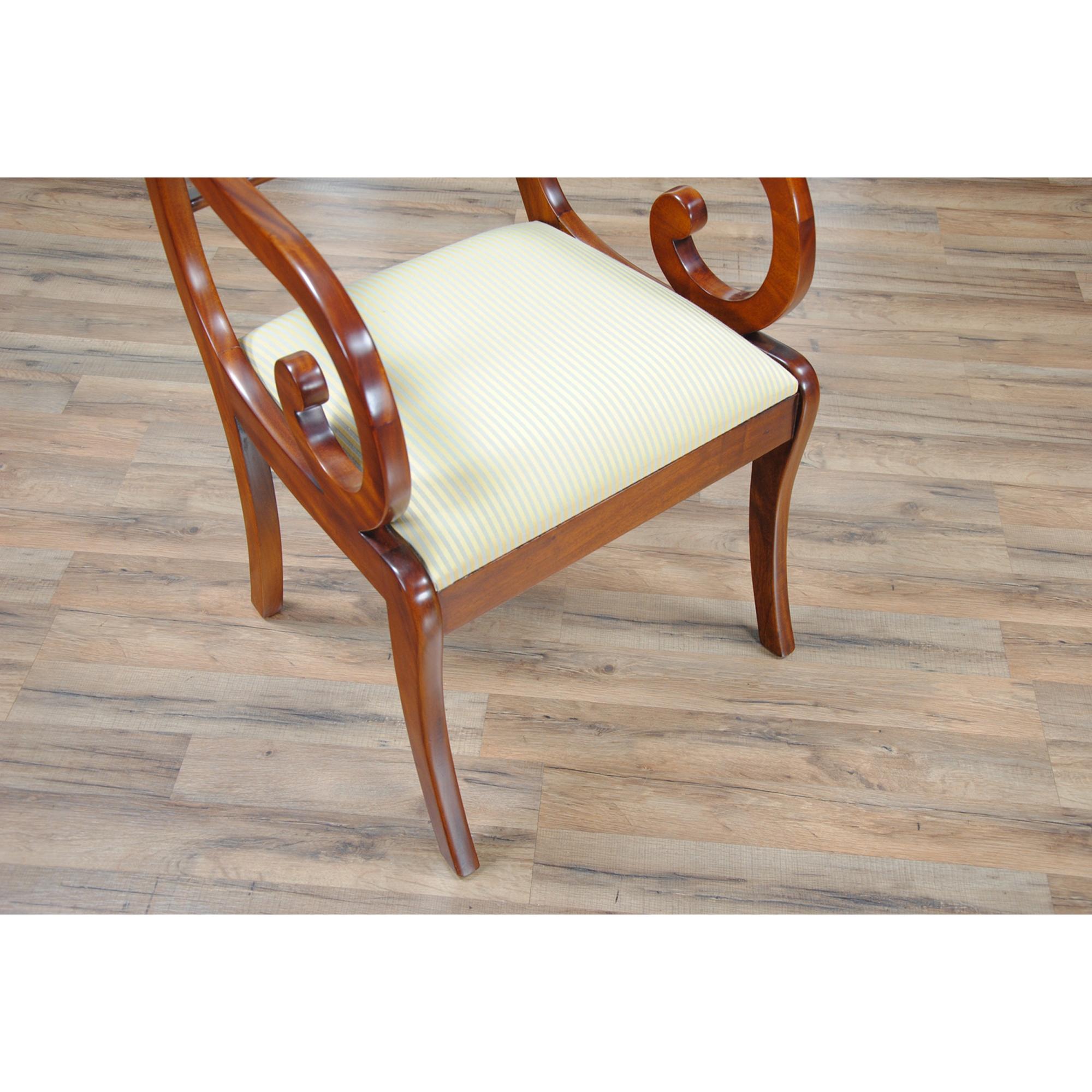 Banded Mahogany Chairs, Set of 10 For Sale 6