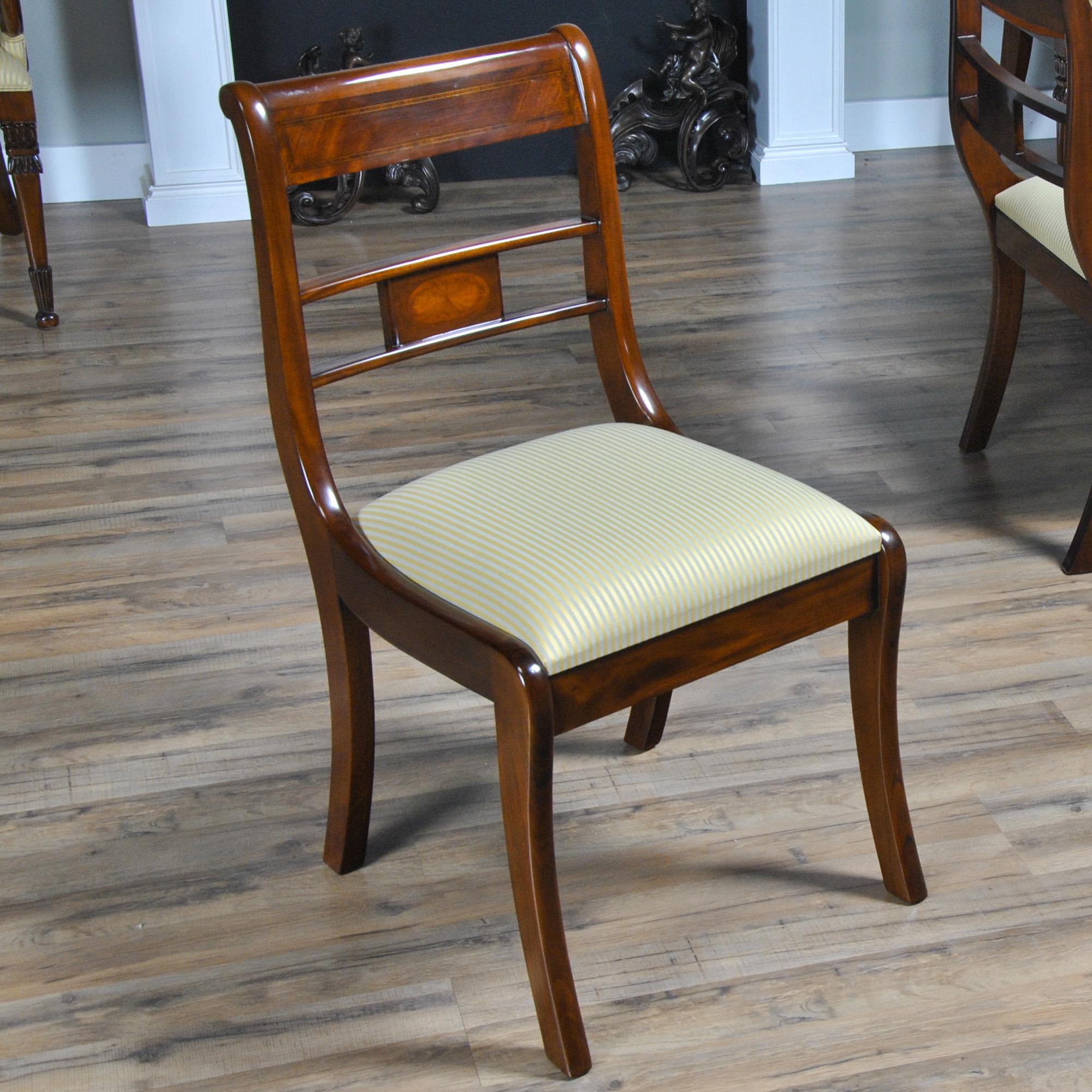 Banded Mahogany Chairs, Set of 10 For Sale 7