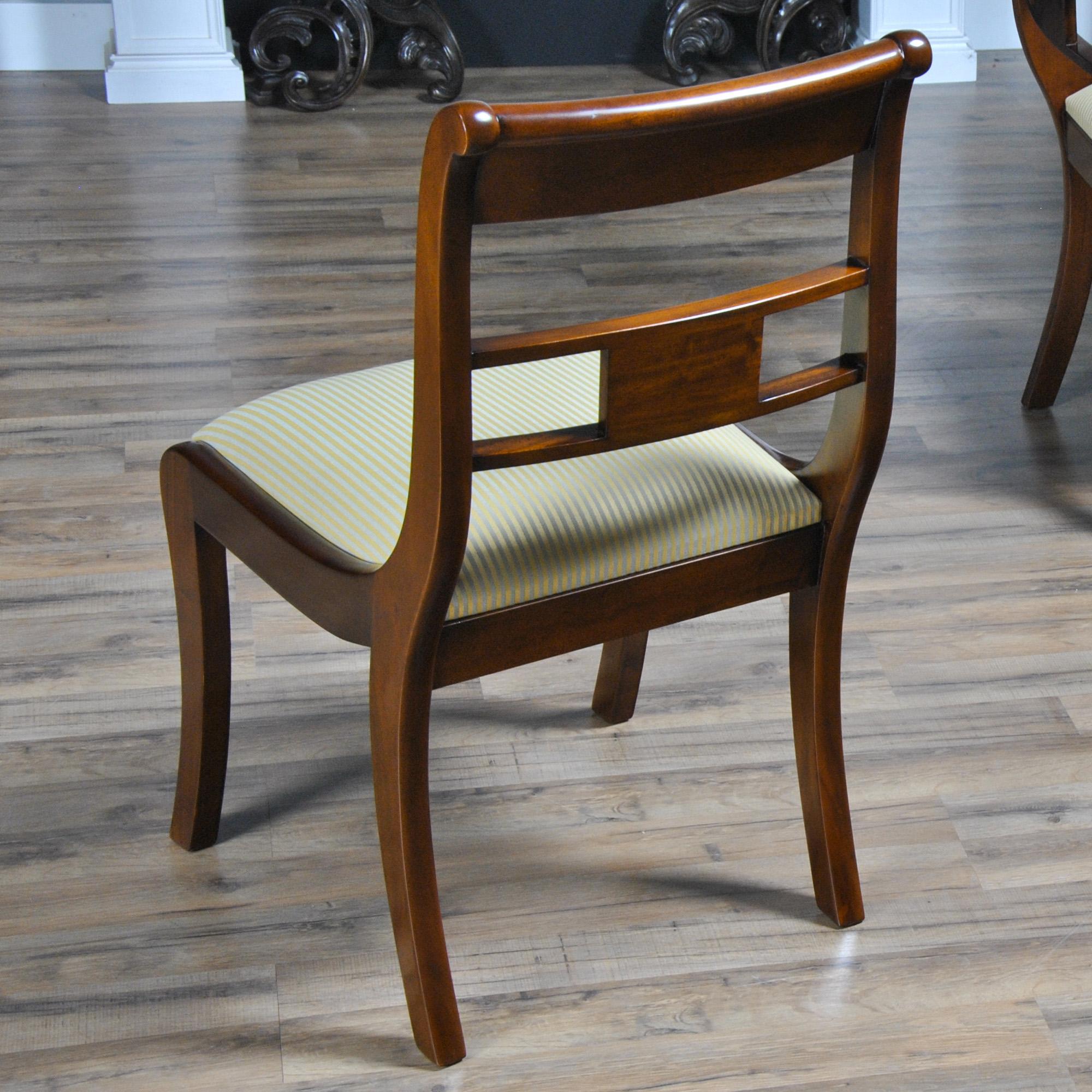 Banded Mahogany Chairs, Set of 10 For Sale 11