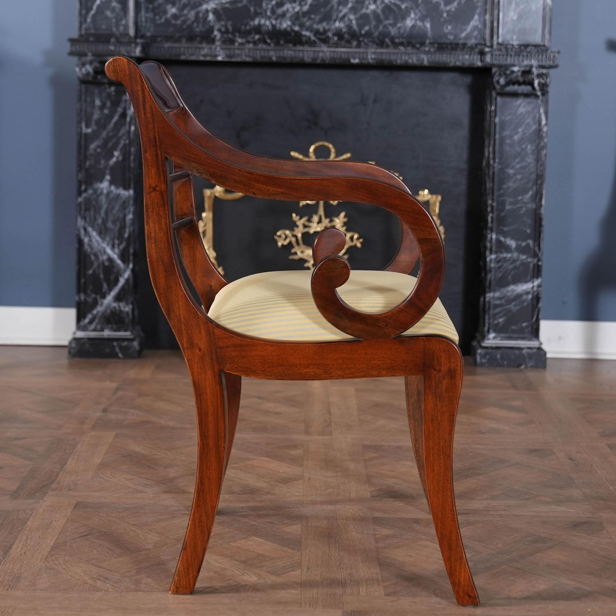 Chippendale Sedie a fascia in mogano, set da 10 in vendita