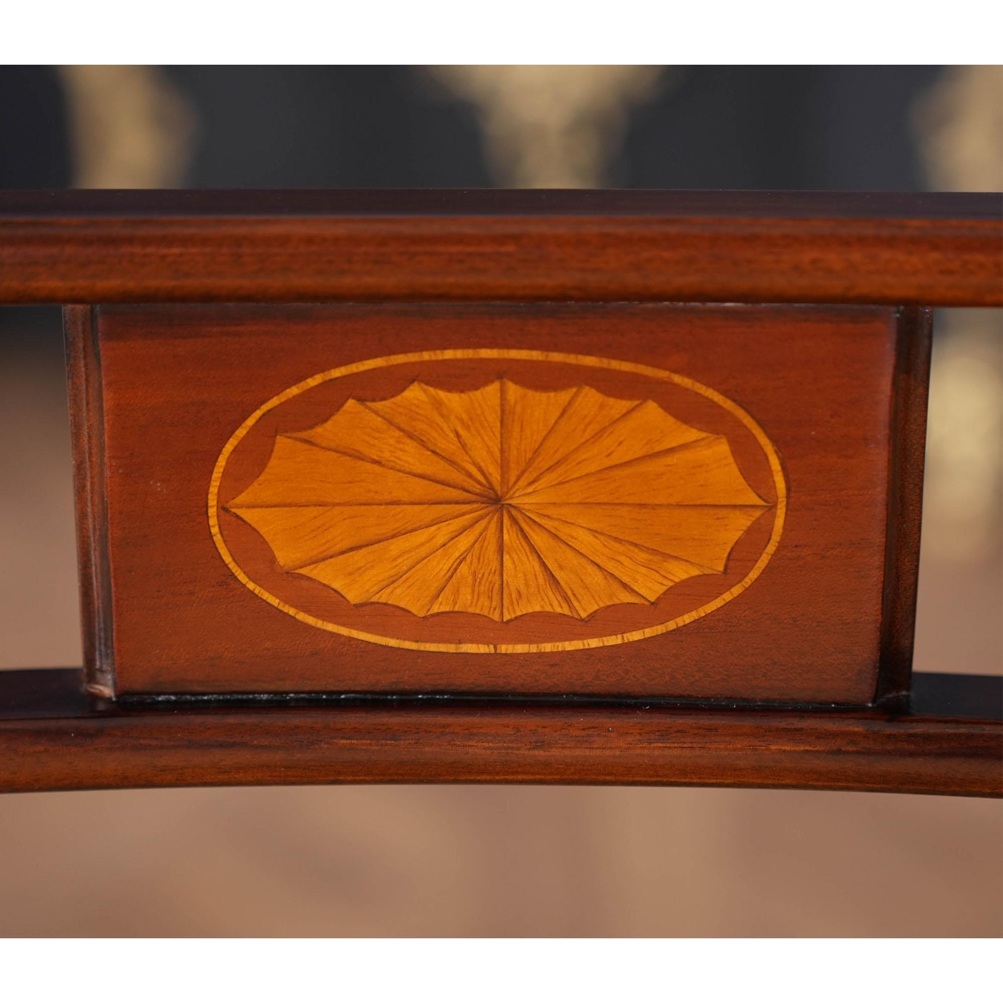 XXI secolo e contemporaneo Sedie a fascia in mogano, set da 10 in vendita