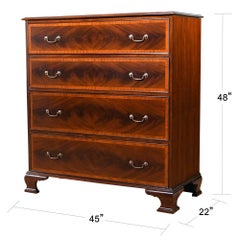 Banded Mahogany Chest
