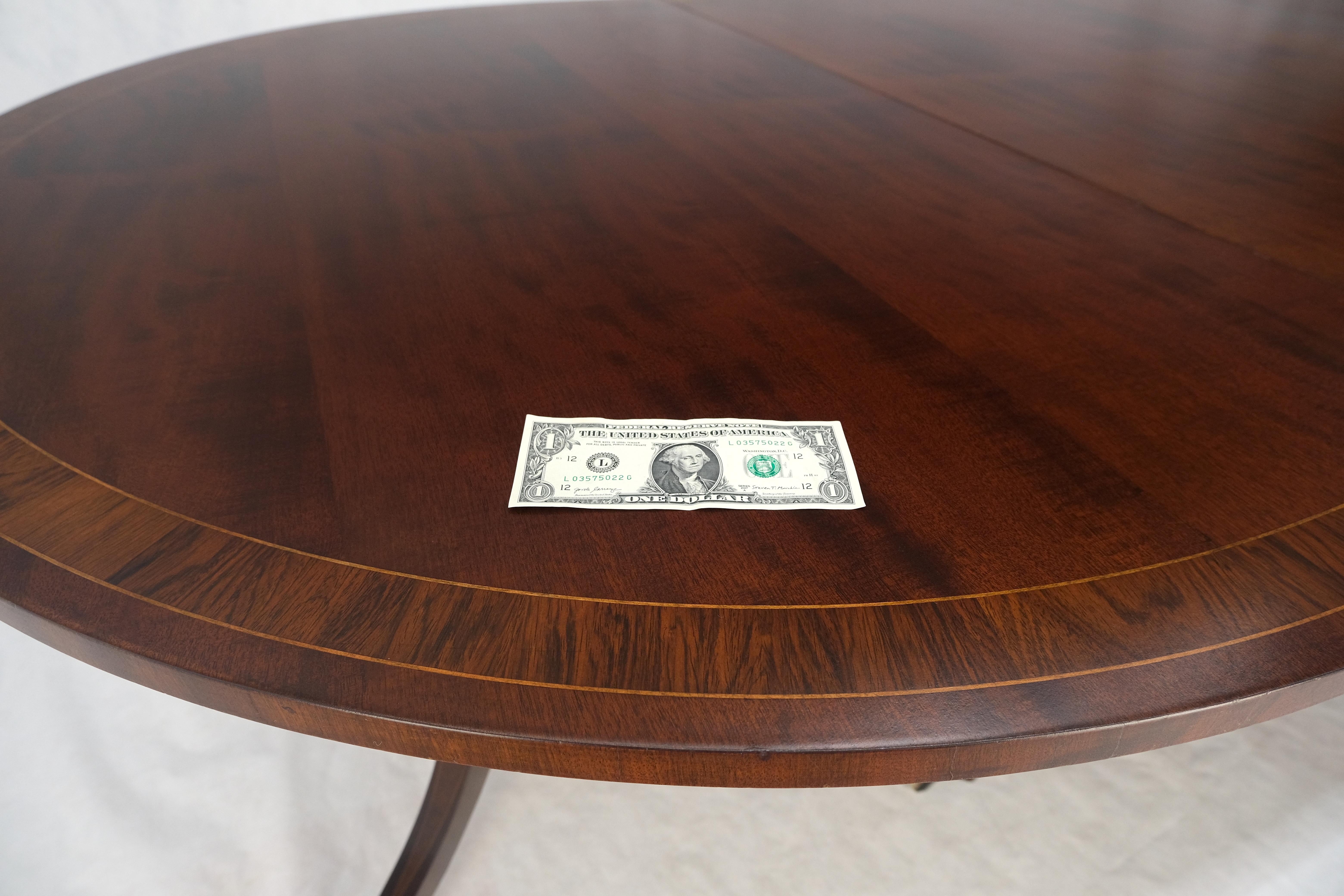 Federal Banded Mahogany Tripple Pedestal Base 3 Ext. Section 157