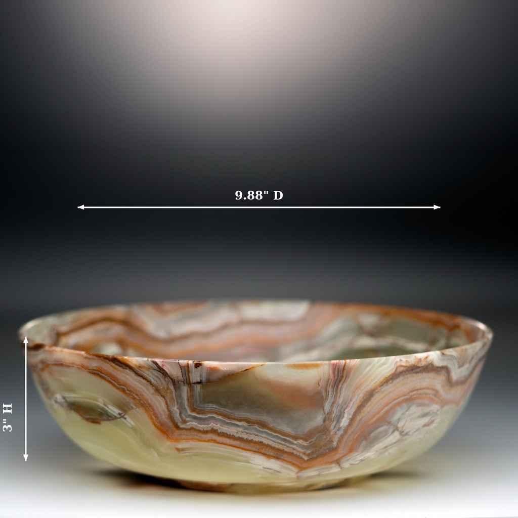 Bol en onyx strié en vente 2