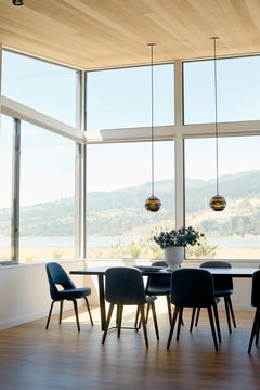 Lampe à suspension à bandes, verre soufflé à la main par Siemon & Salazar, fabriquée sur commande