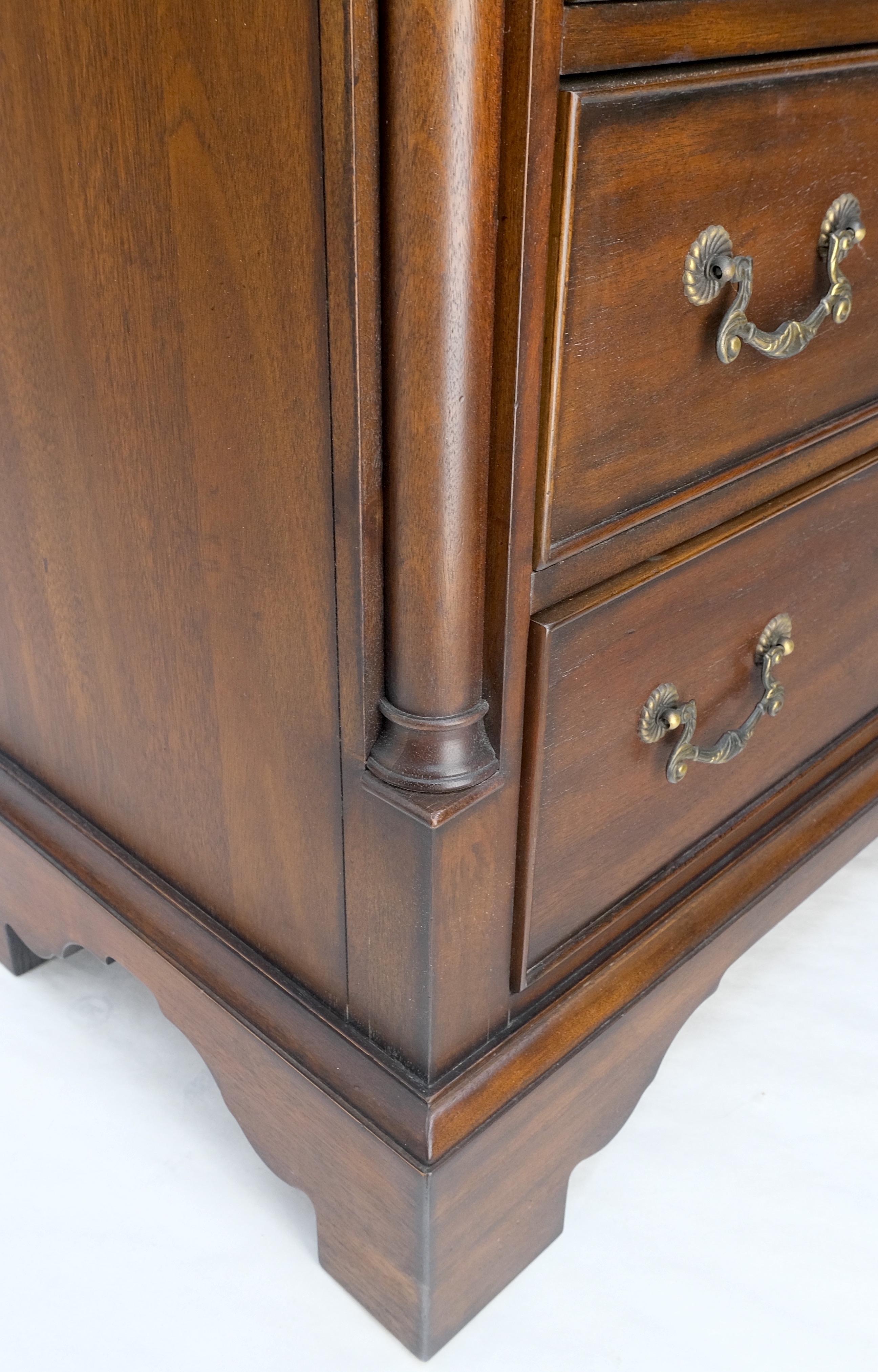 Banded Top Mahogany Inlayed Bracket Feet 11 Drawers Dresser Credenza MINT! For Sale 5