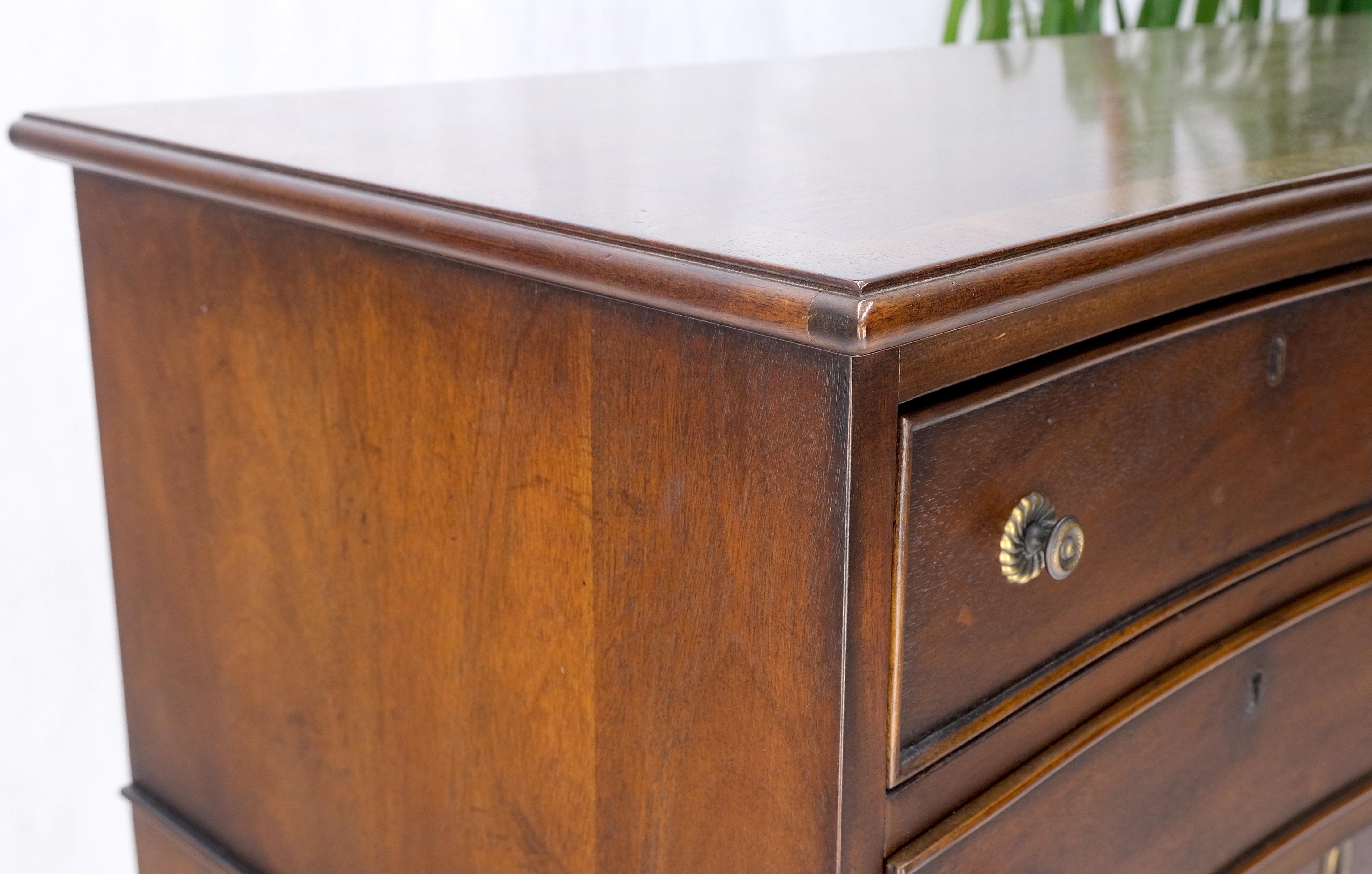 Banded Top Mahogany Inlayed Bracket Feet 11 Drawers Dresser Credenza MINT! For Sale 2