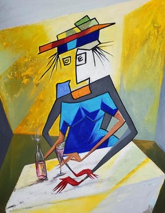 "Shared Moments" Original Acrylic Mixed Media Painting