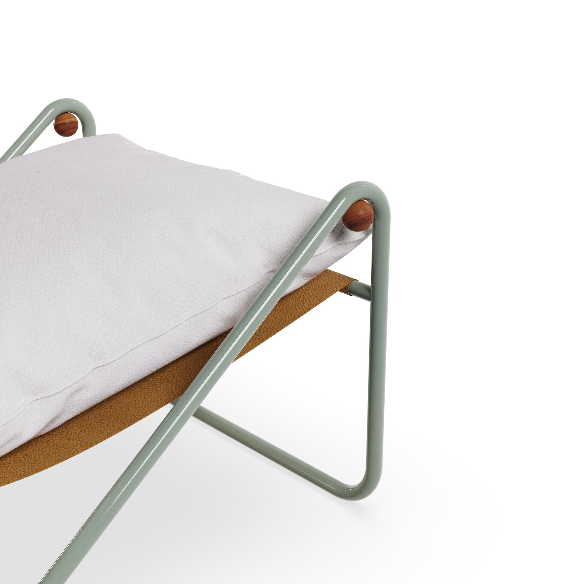 Metallo Poltrona da esterno Bandol Woven in metallo laccato in vendita