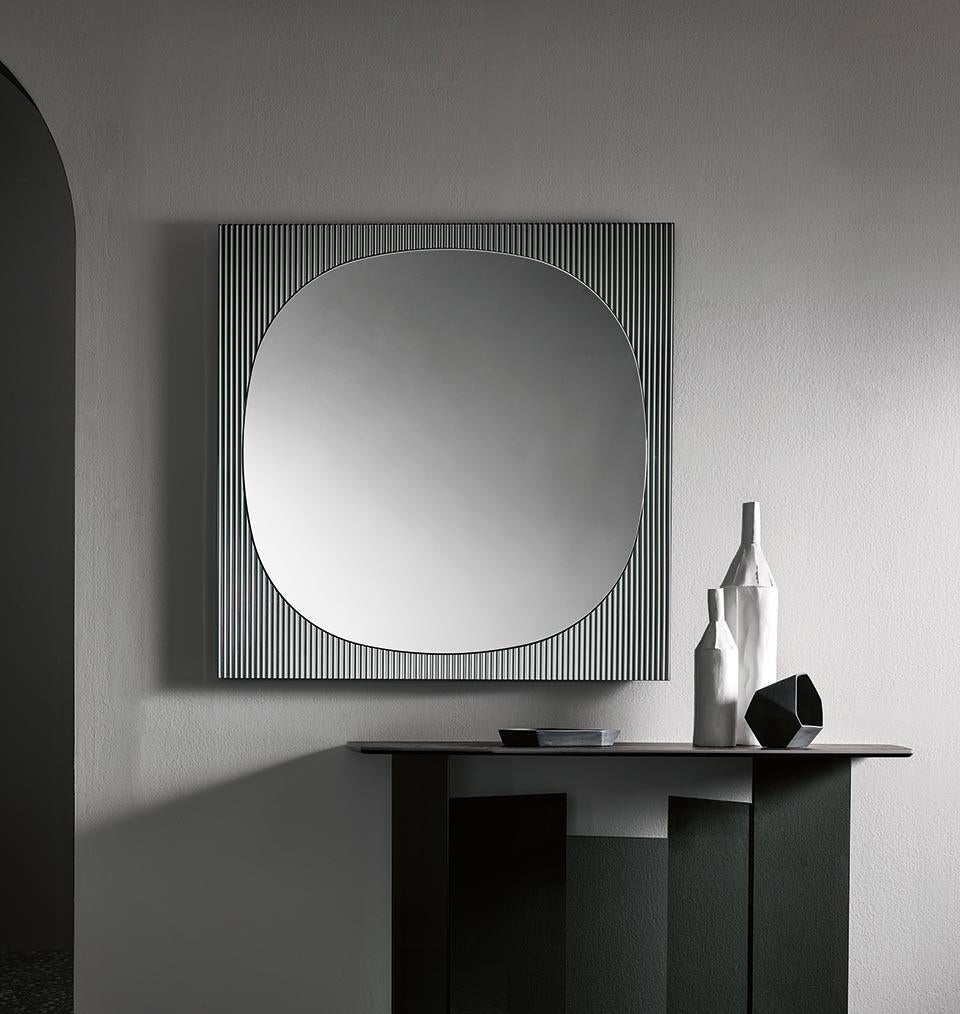 italien Miroir de sol Bands conçu par Angeletti Ruzza Design, fabriqué en Italie  en vente