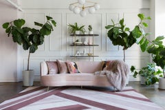 "Bandwidth - Chestnut" /  10' x 14' / Hand-Carved Wool Rug