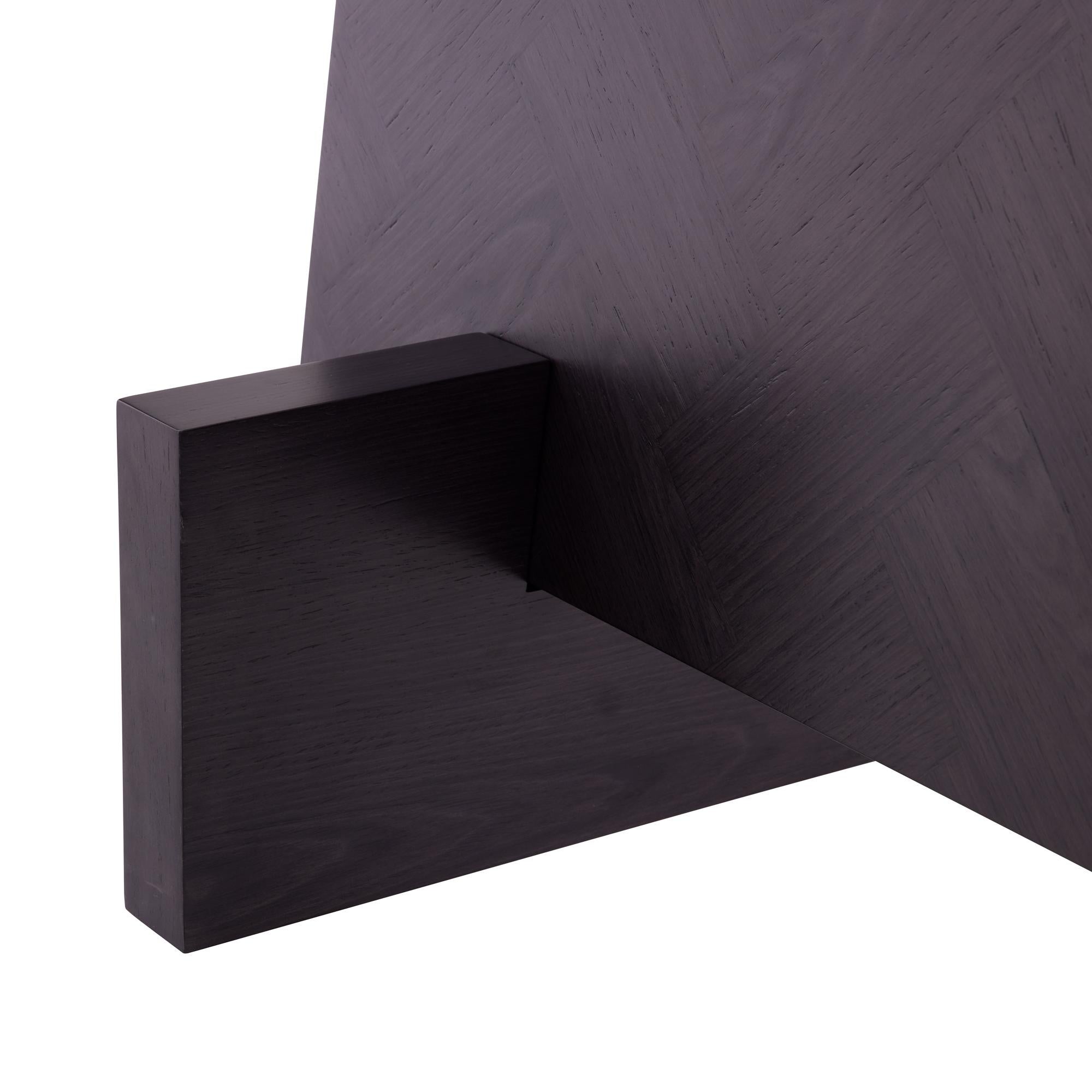 Oak Banfi Floor Mirror DJ2062 - Ebony Full length free standing For Sale