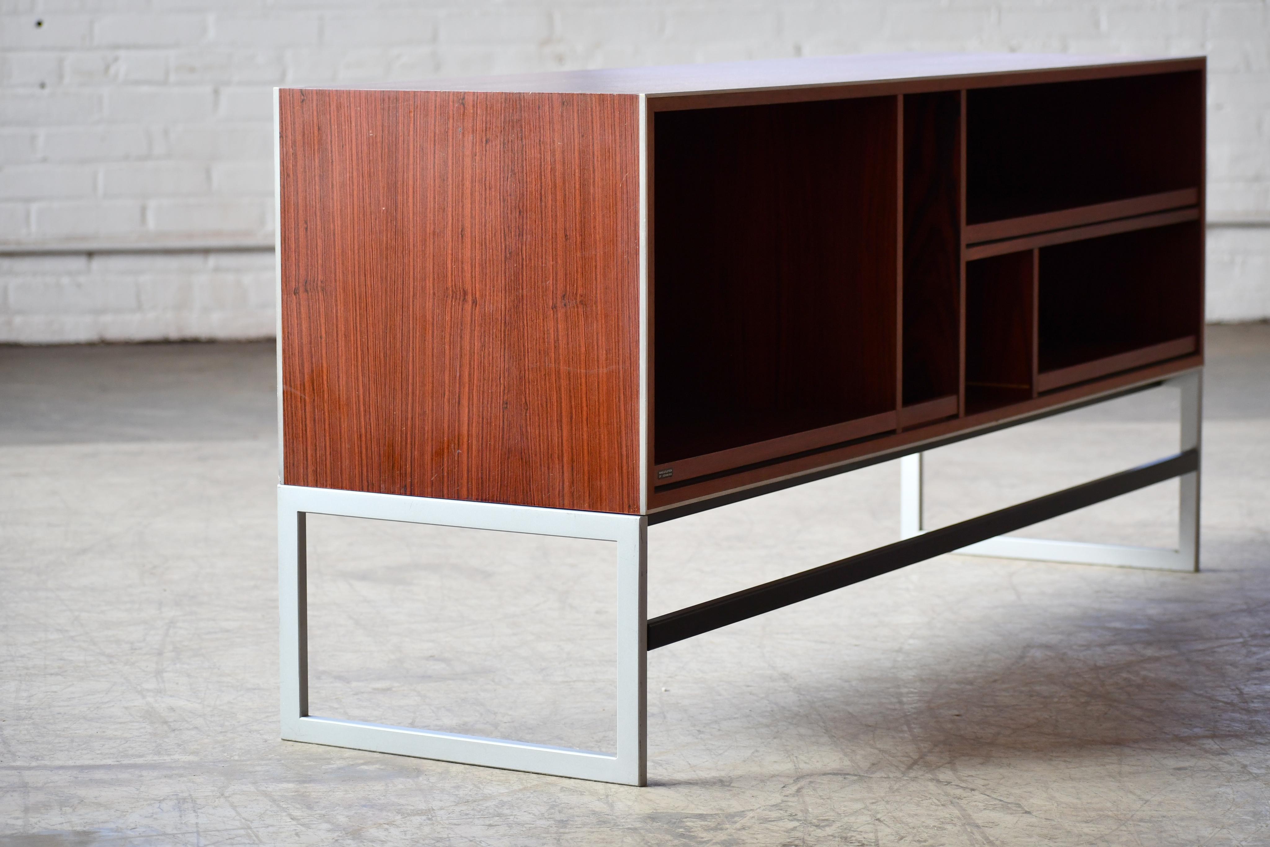 Bang & Olufsen Stereo Media Music Cabinet in Brazilian Rosewood and Aluminum 4