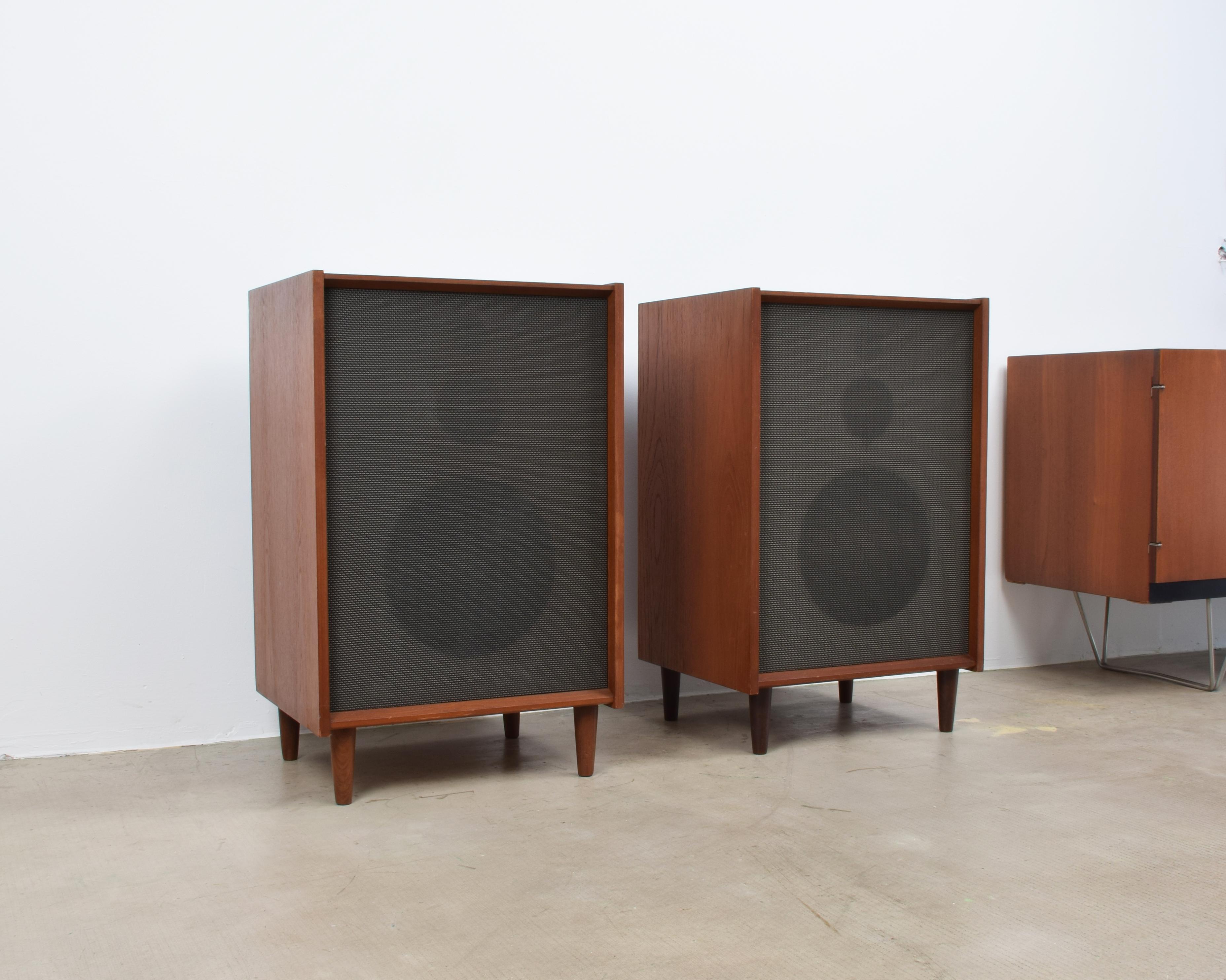 Bang & Olufsen Typ K Lautsprecher, Super voll funktionsfähige B&O Audio Hi-Fi-Lautsprecher (Mitte des 20. Jahrhunderts)