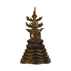 Bangkok School, Big Buddha in Patinated Bronze, 1800-1850