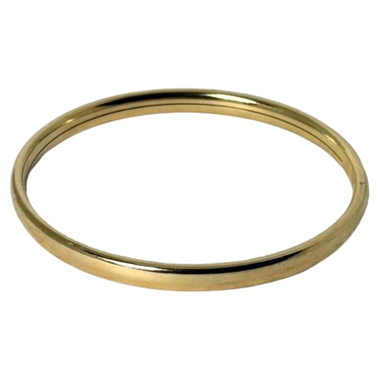 Bracelet en or jaune 14k - Classic - 64 mm fermoir à seau sécurisé