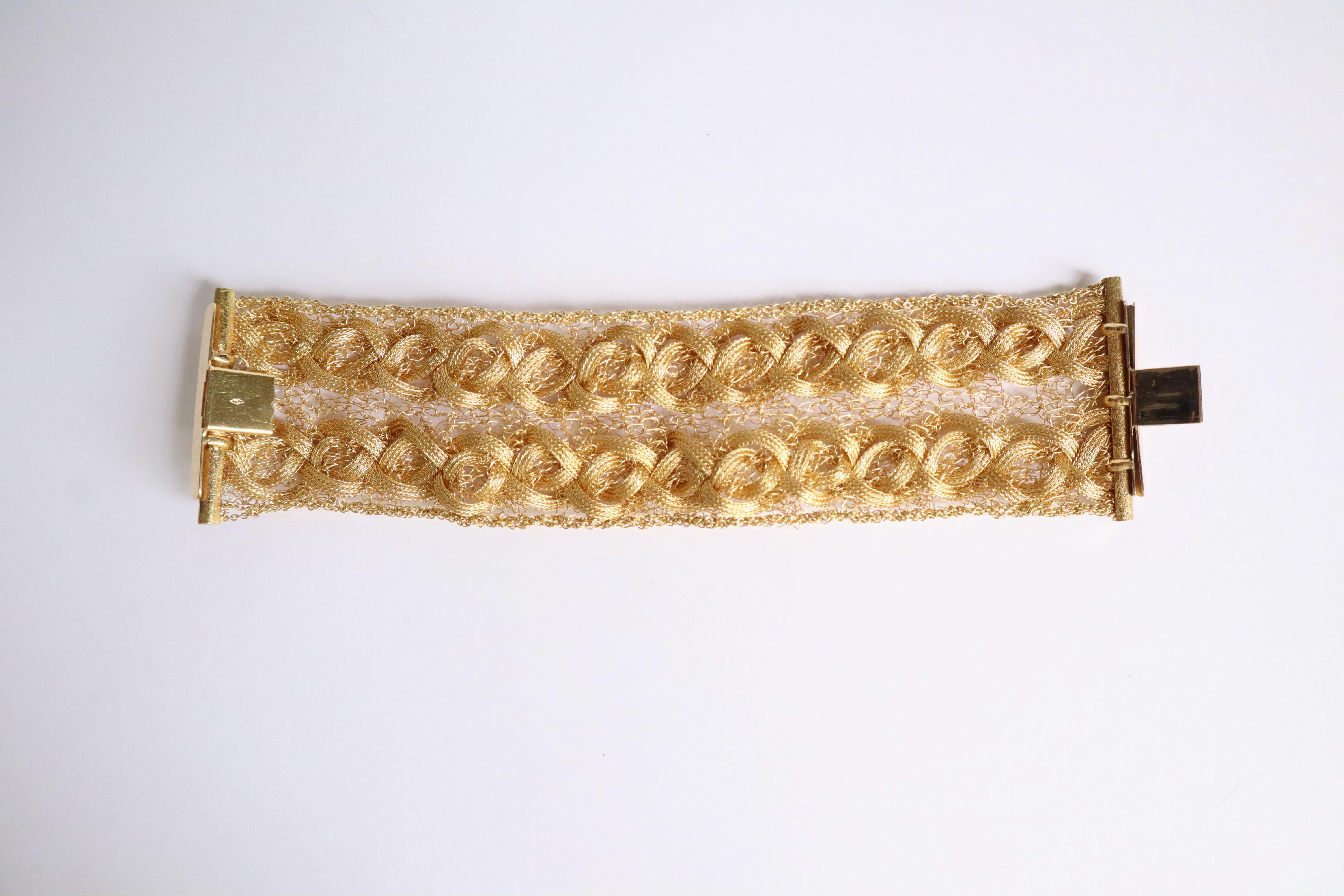 Armreif Armband aus 18 Karat Gelbgold im Angebot 4
