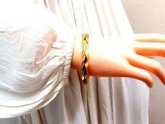 Bangle bracelet Candy Cane twist 14 karat, Italy*