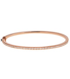Bangle Bracelet with Pave Diamonds