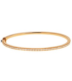 Bangle Bracelet with Pave Diamonds