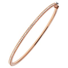 Bangle Bracelet with Pave Diamonds