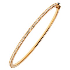 Bangle Bracelet with Pave Diamonds