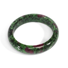 Bangle Carved Ruby in Zoisite Inner Diameter