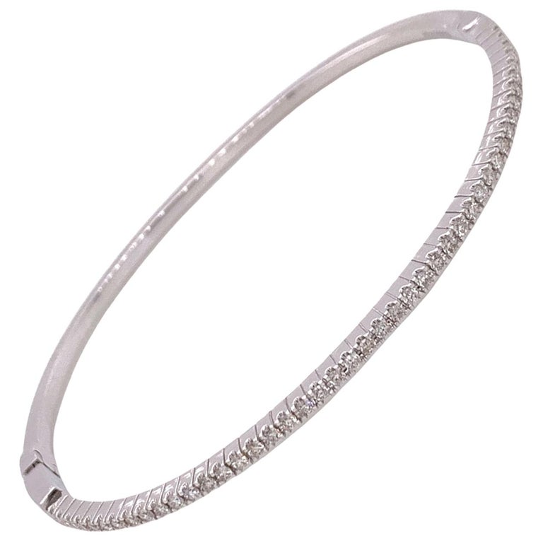 Bangle Diamond Tennis Bracelet For Sale at 1stDibs bangle tennis