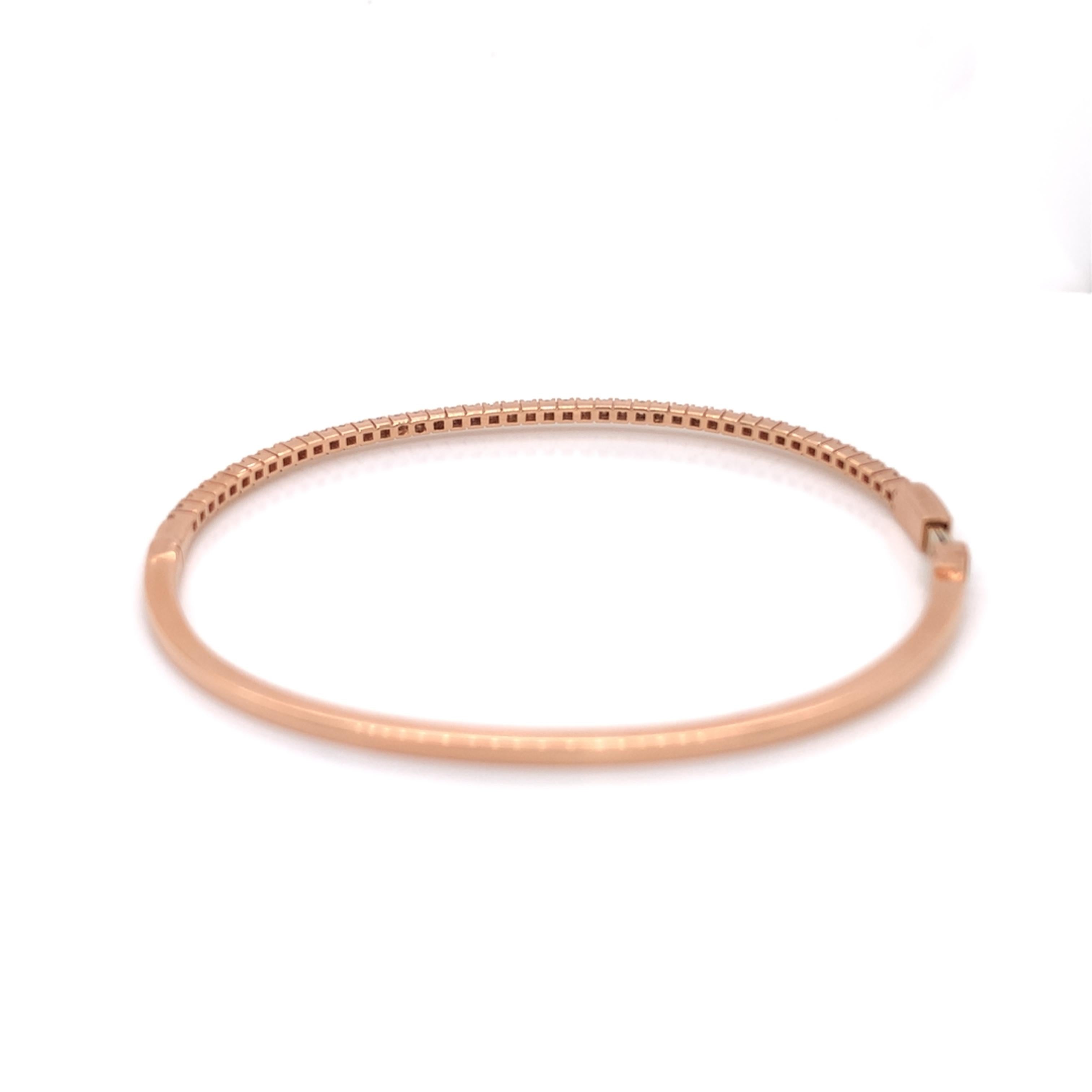 rose gold tennis bracelet