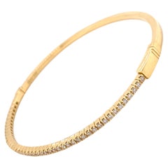 Armreif Diamant-Tennisarmband Gelbgold