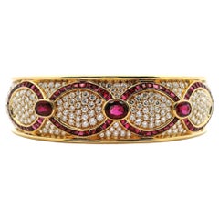 Bangle Ruby & Diamond Bracelet