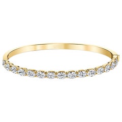 Bangle with East-West Oval Diamond