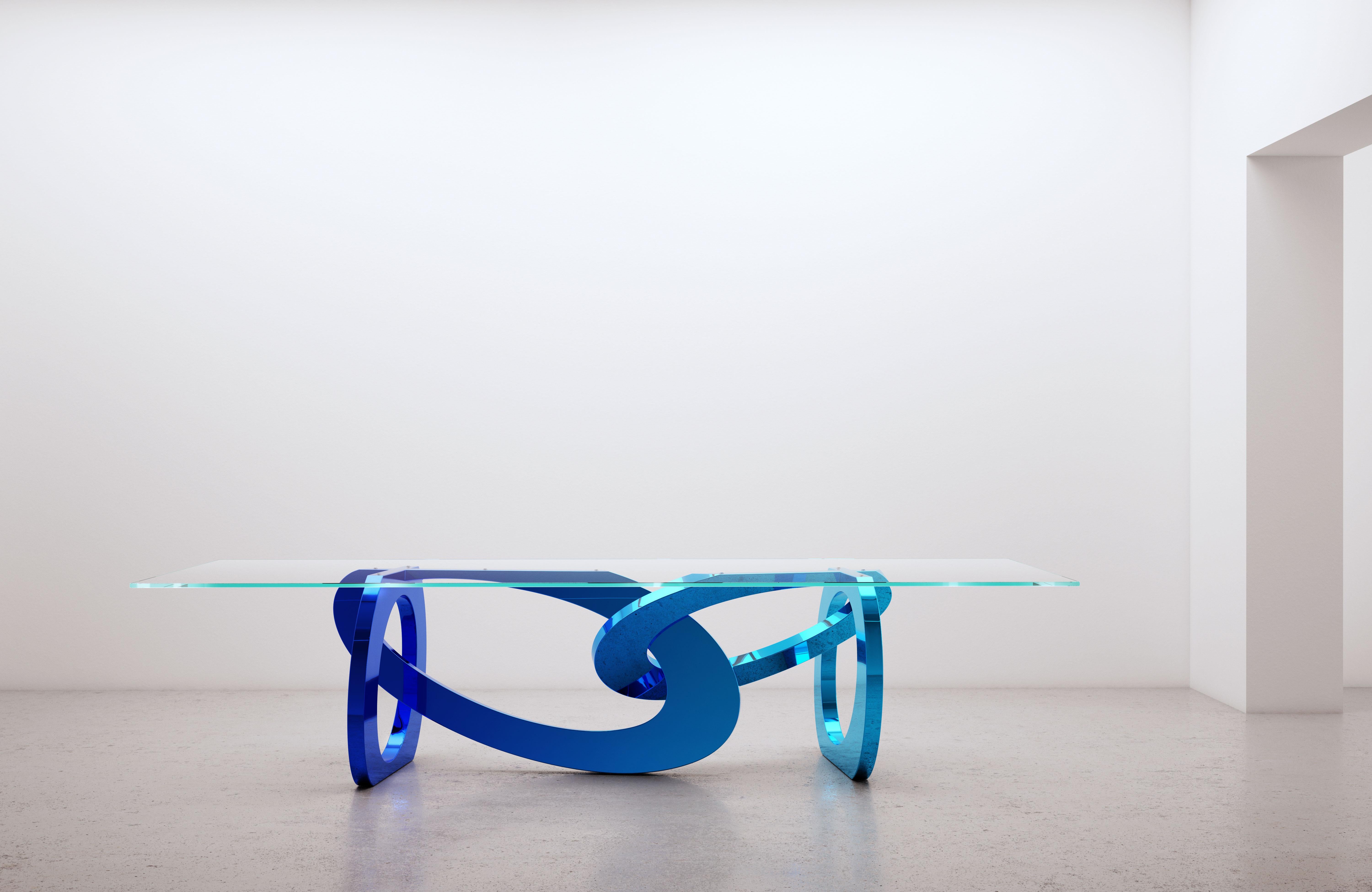 Post-Modern Bangles Pop Dining Table by Barberini & Gunnell For Sale