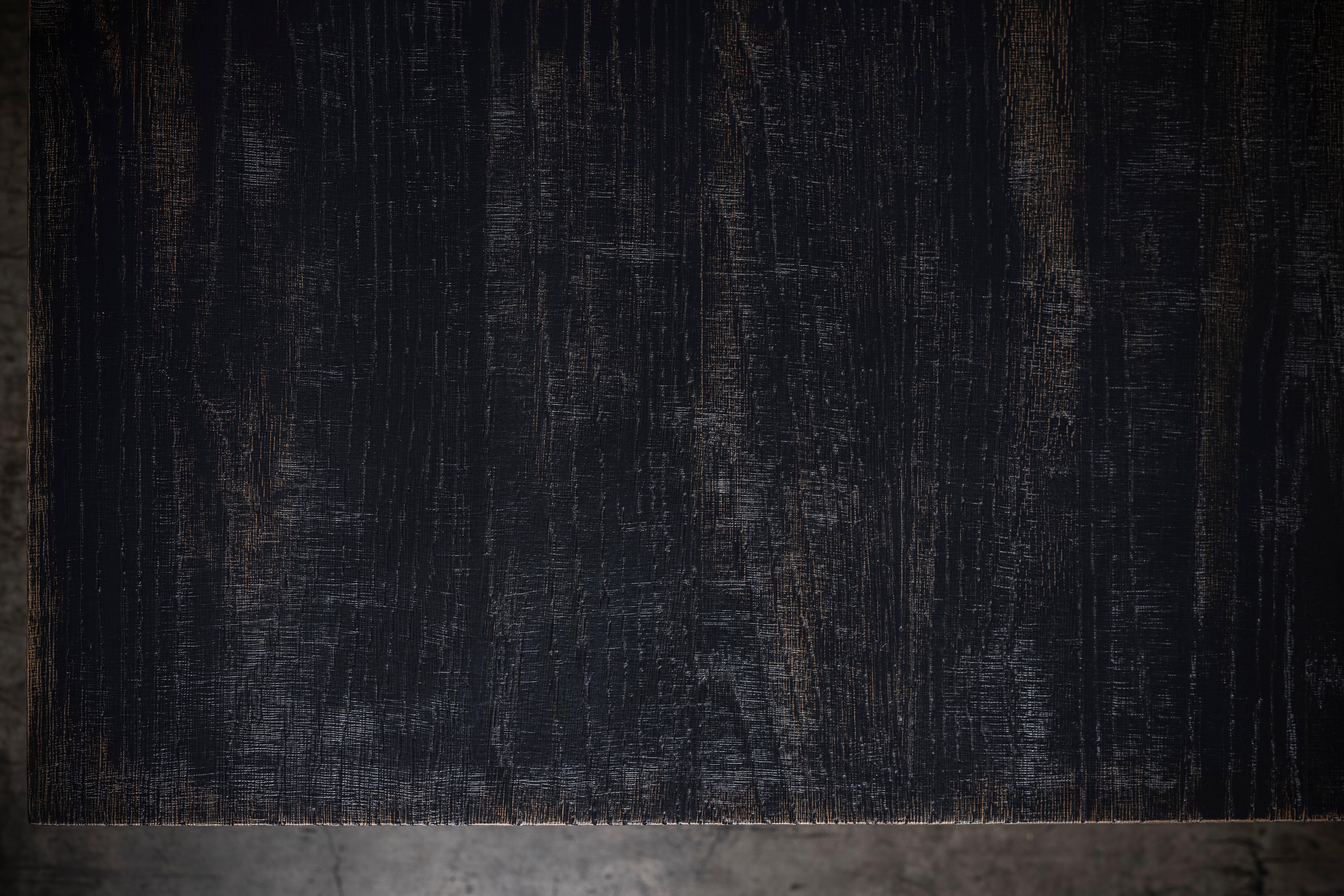 Modern Banham Hand-Crafted Brutalist Dining Table in Solid Oak by No Age Studio For Sale