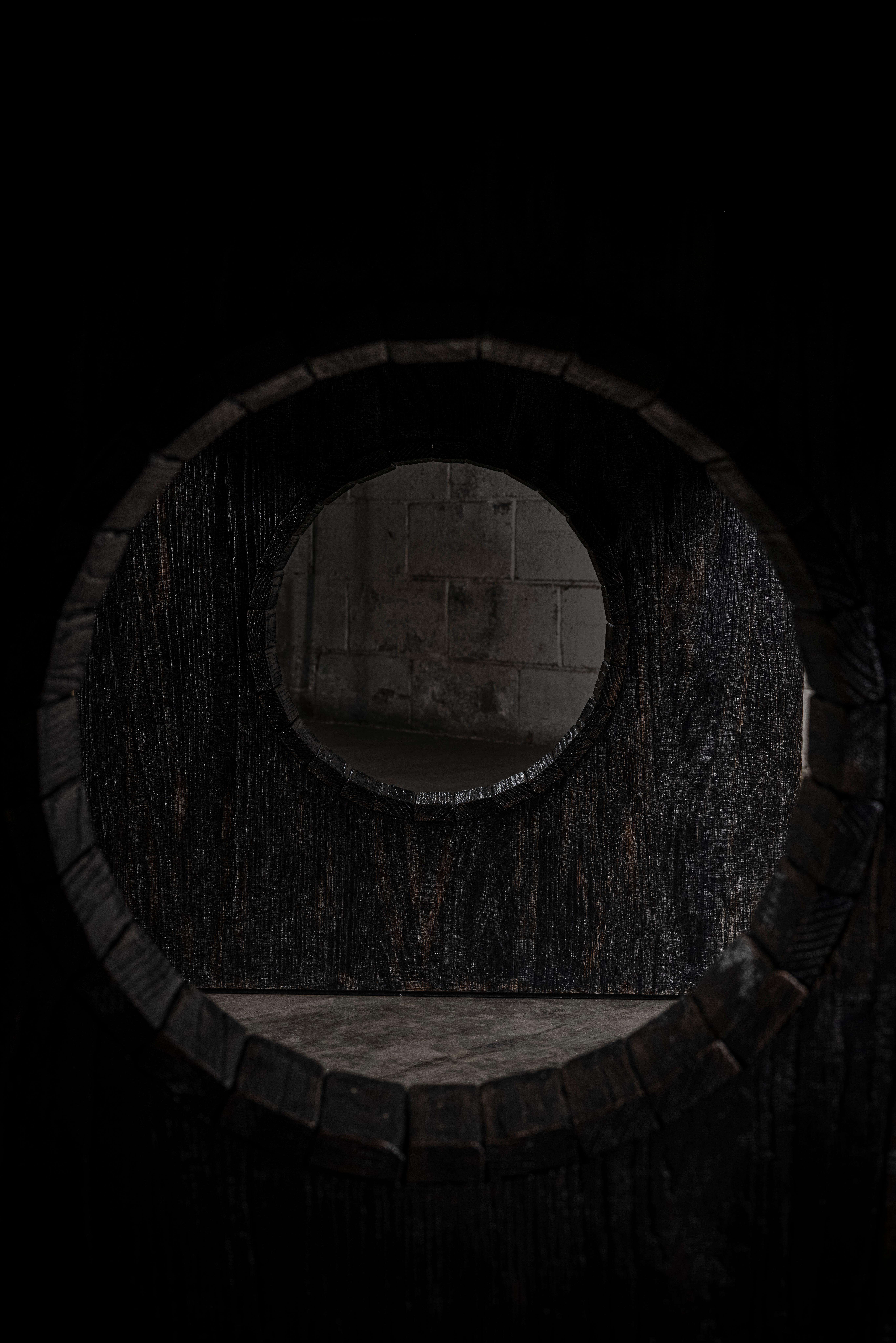 Banham Hand-Crafted Brutalist Dining Table in Solid Oak by No Age Studio In New Condition For Sale In Geneve, CH