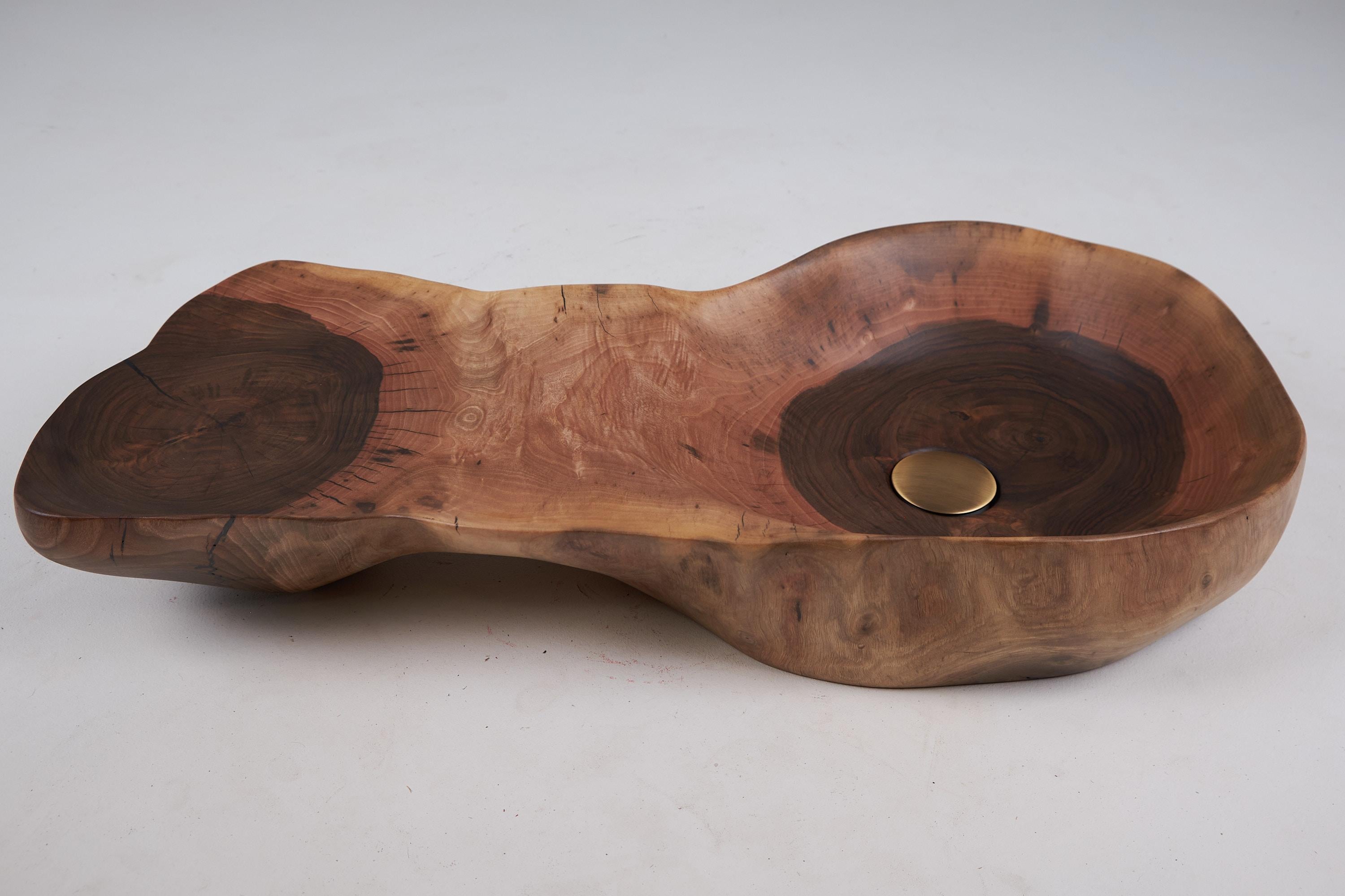 Banik, Waschtisch/Waschbecken aus Massivholz, Original zeitgenössisches Design, Logniture im Angebot 2