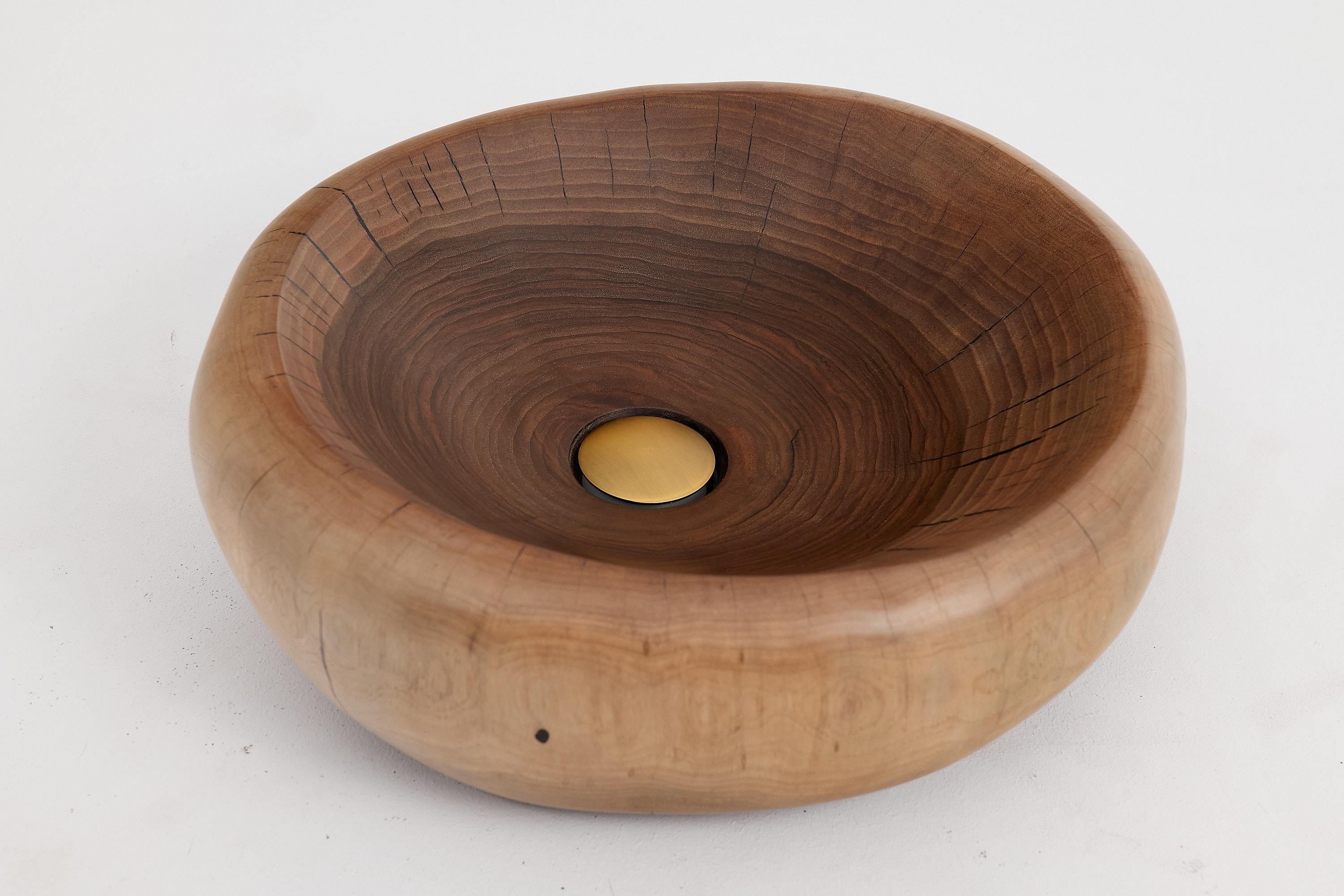 Banik, Waschtisch/Waschbecken aus Massivholz, Original zeitgenössisches Design, Logniture im Angebot 3