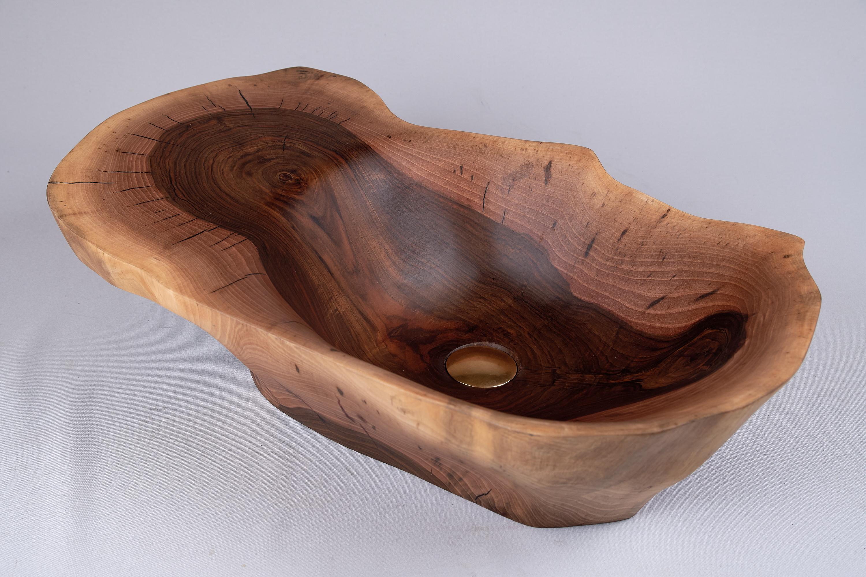 Banik, Solid Wood Bathroom Sink/Basin, Original Contemporary Design, Logniture For Sale 9