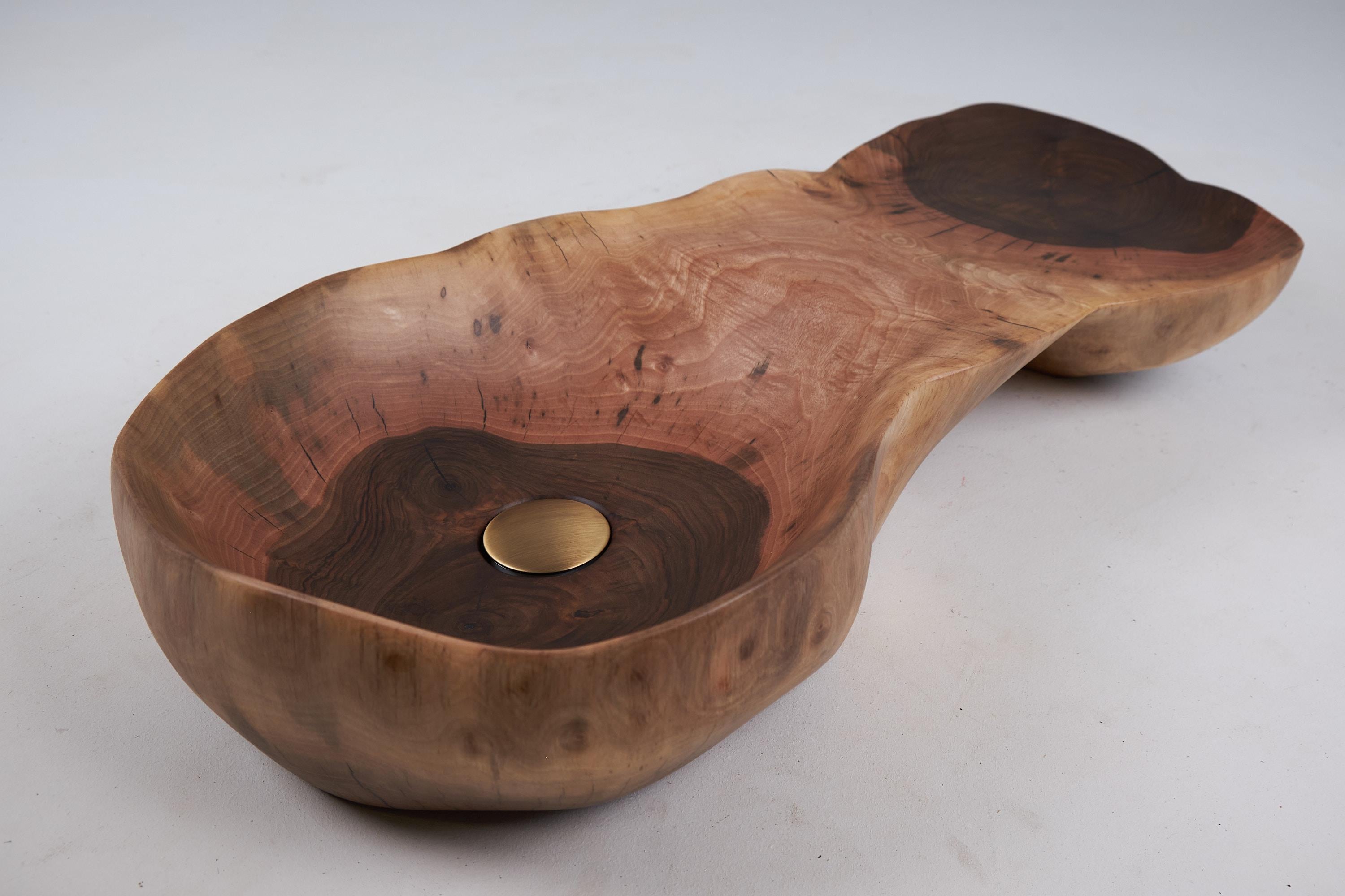 Banik, Waschtisch/Waschbecken aus Massivholz, Original zeitgenössisches Design, Logniture im Angebot 6