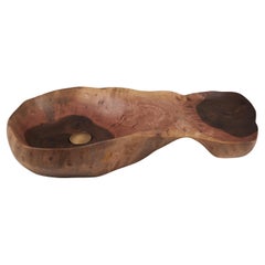 Banik, Lavabo da bagno in legno massiccio, design contemporaneo originale, Logniture