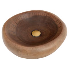 Banik, Waschtisch/Waschbecken aus Massivholz, Original zeitgenössisches Design, Logniture