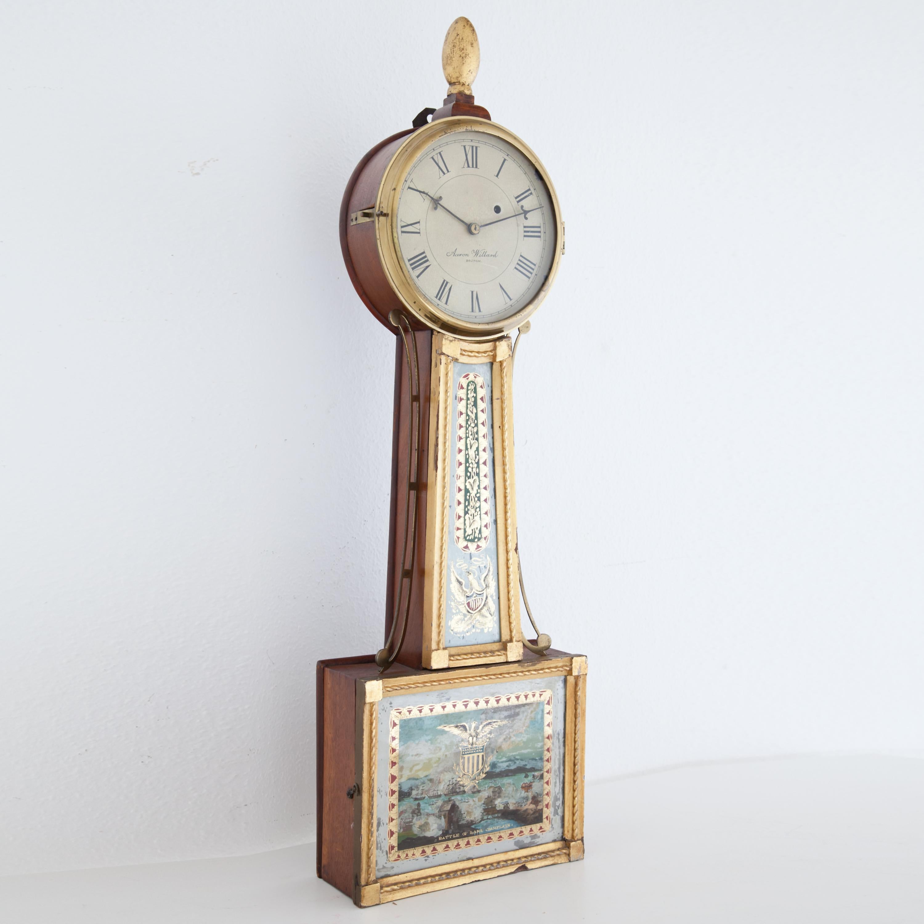 Banjo Clock, Sig. Aaron Willard, Boston First Half of the 19th Century 1