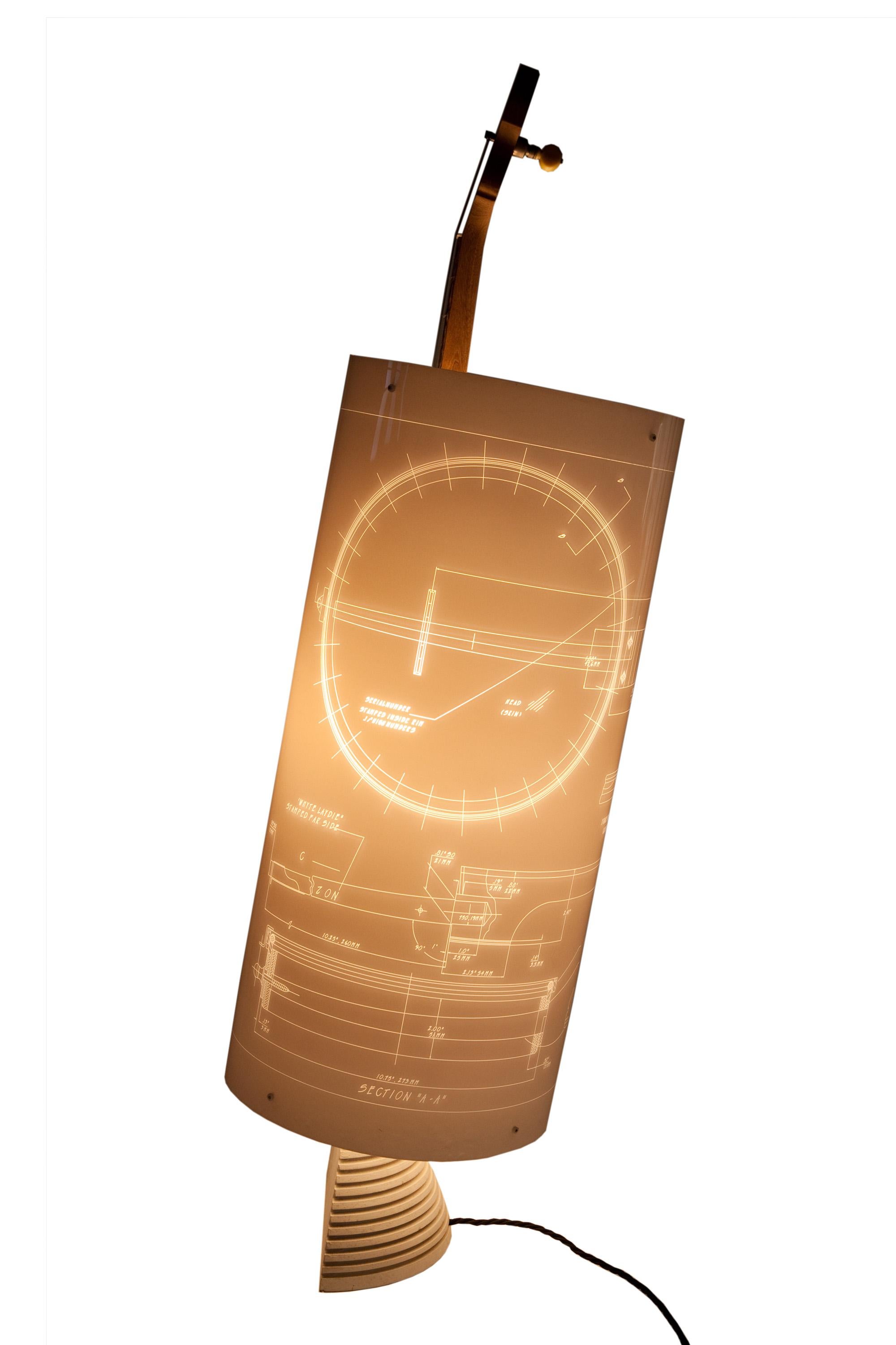 Contemporary Banjo Lamp Created by Atelier Boucquet For Sale