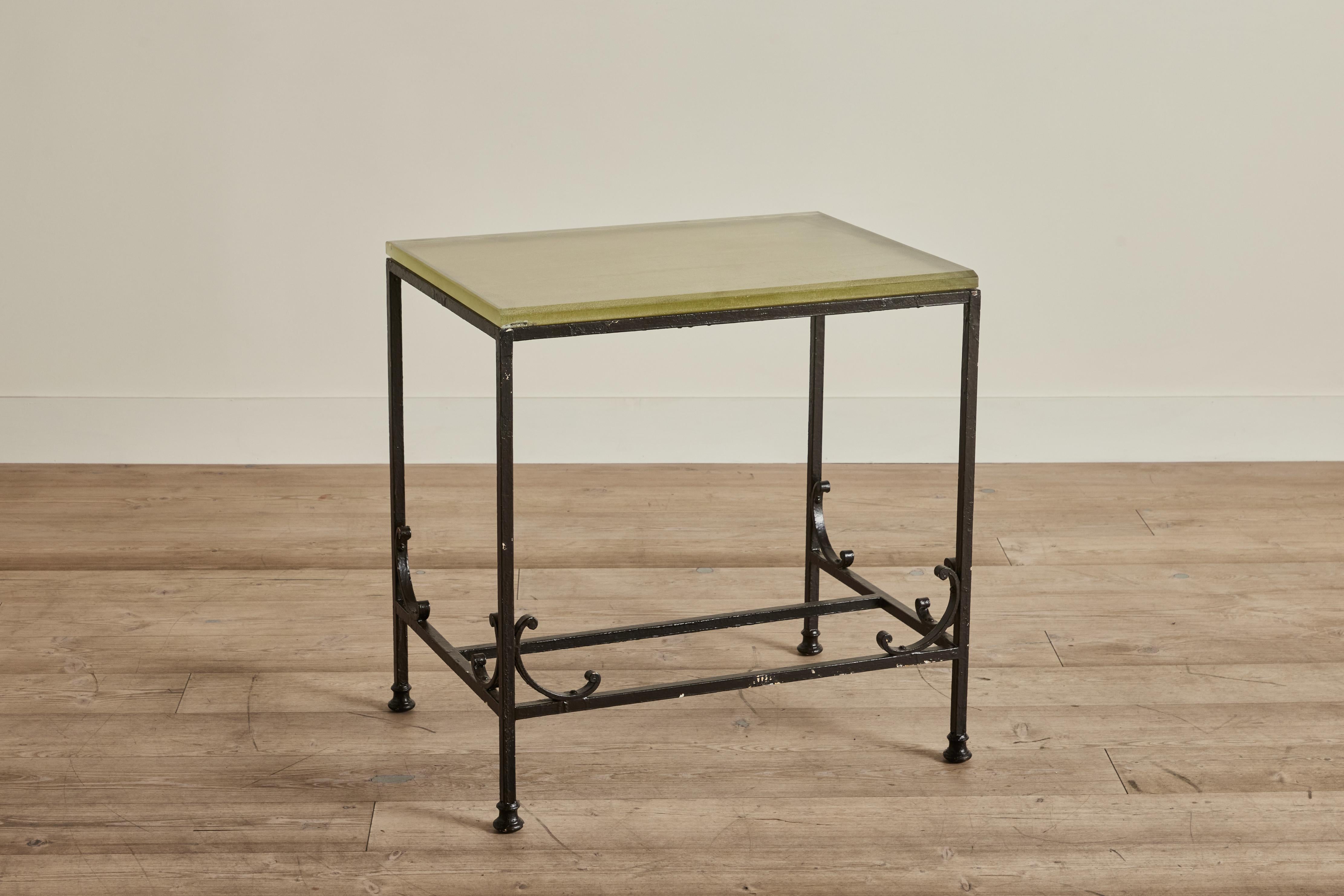 French Bank Glass Table No. 1