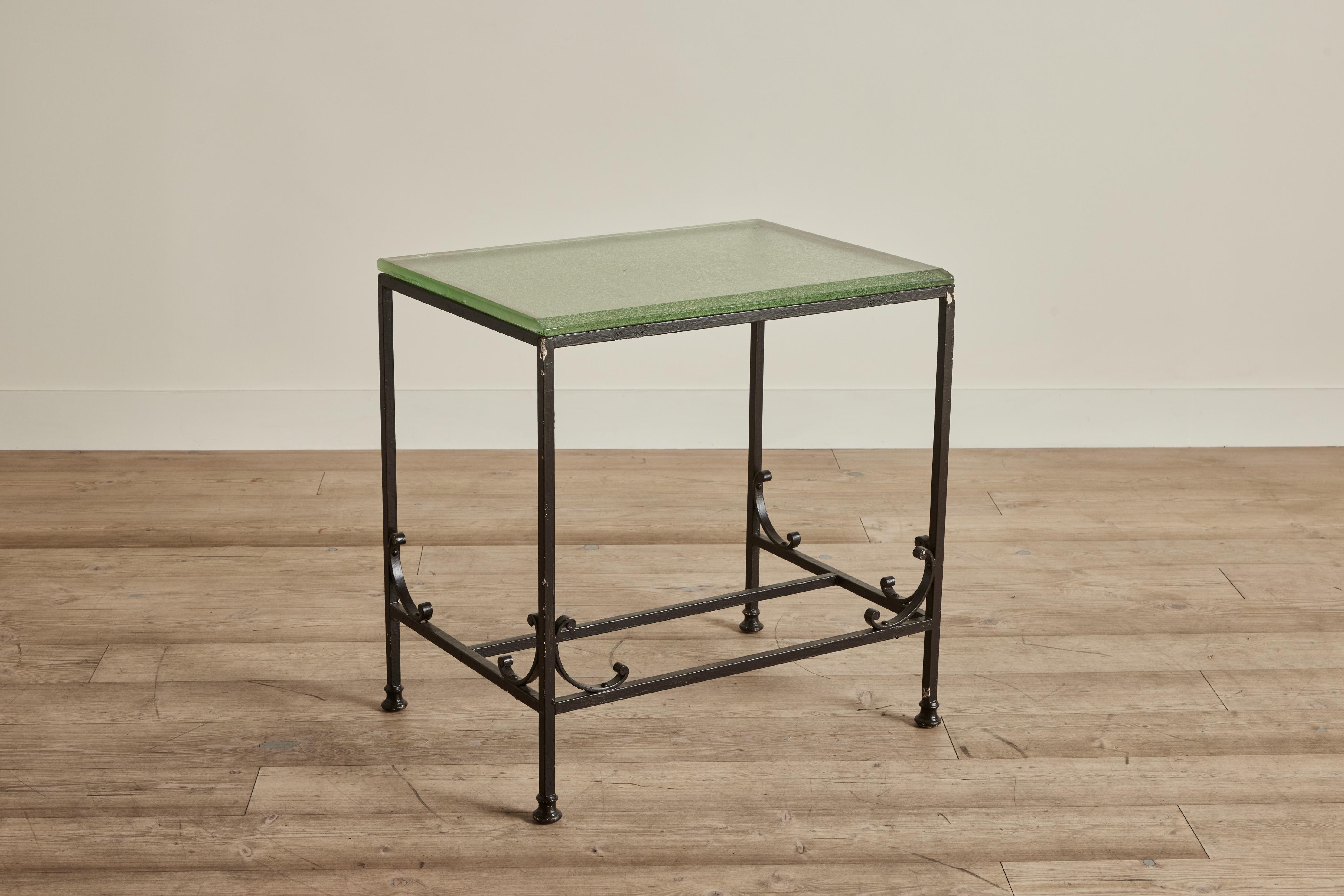 Bank Glass Table No. 2 In Good Condition For Sale In Los Angeles, CA