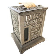 Banque mécanique « Bank of Education & Economy » (Blending of Education & Economy). États-Unis, vers 1895