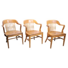 Sedie da giuria della Banca d'Inghilterra di Gunlocke 3 disponibili